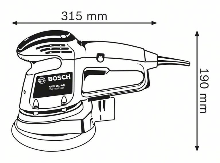 Эксцентриковая шлифмашина Bosch ЭШМ GEX 150 AC  купить,NaN