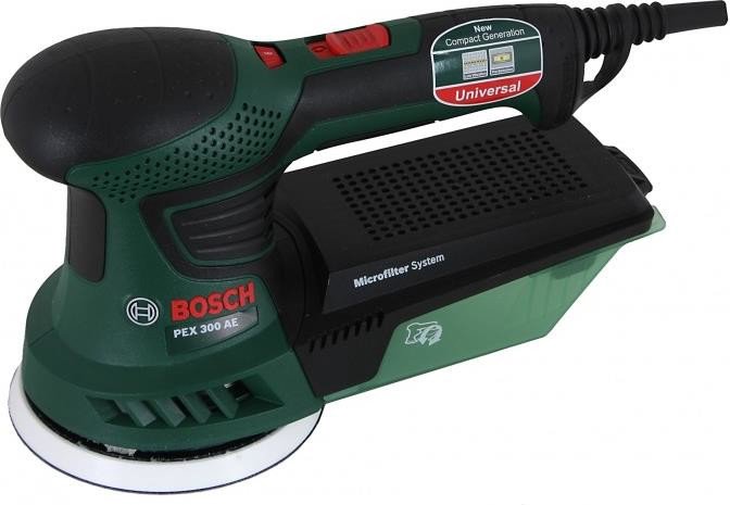 Шлифмашинка Bosch PEX 300 AE зеленая