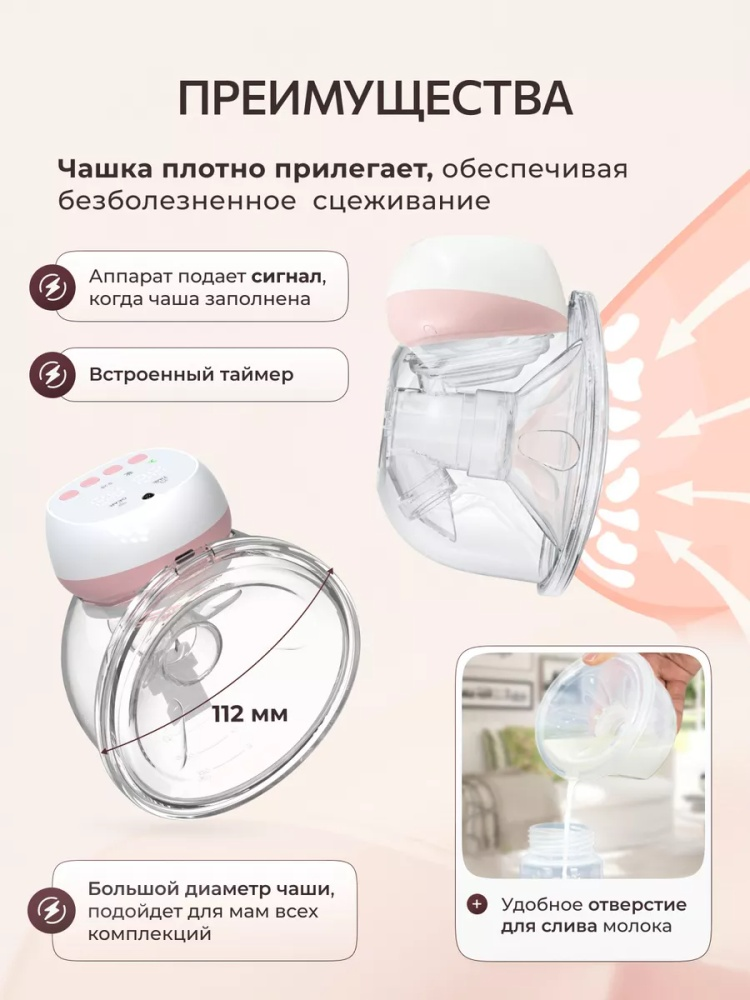 Молокоотсос MasQar MSQ-2025-001-WH белый