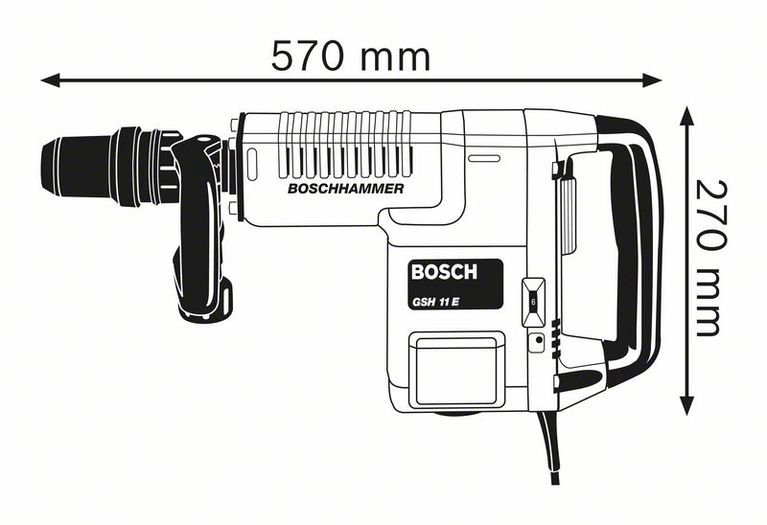 Отбойный молоток Bosch GSH 11 E синий купить,NaN