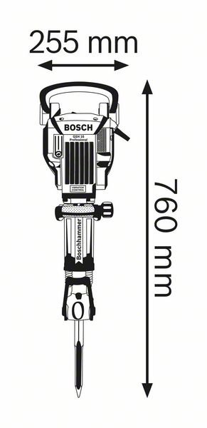 Отбойный молоток Bosch GSH 16-28 синий купить,0