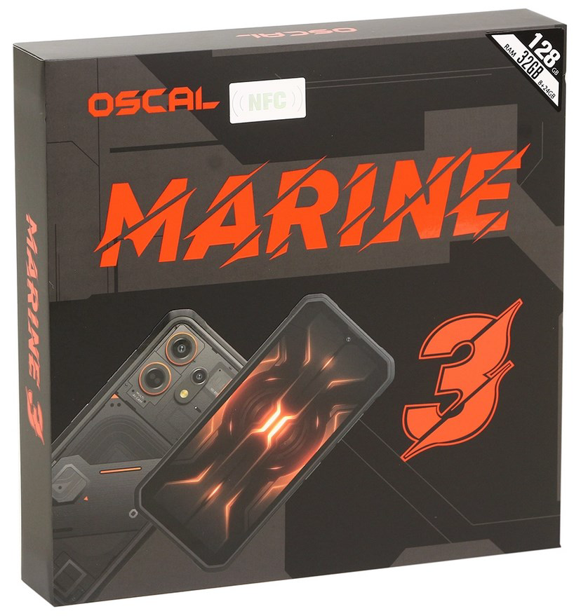 Смартфон Oscal Marine 3 8/128 GB Phantom Black + подарок купить,NaN