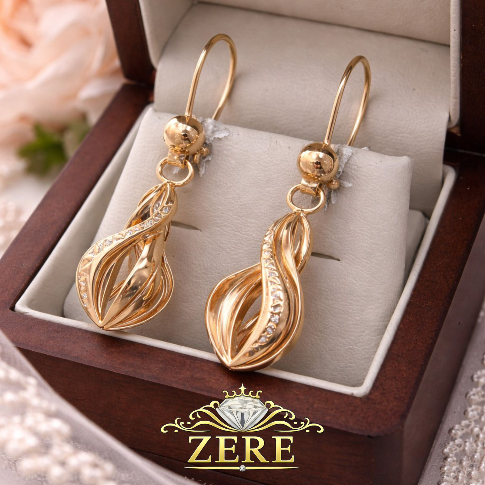 Серьги Zere золото 3.97гр - ForteMarket Серьги Zere золото 3.97гр купить,337400