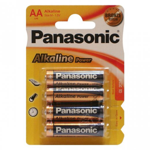 Батарейки Panasonic Alkaline Power LR6APB/4BPS AA 1,5В