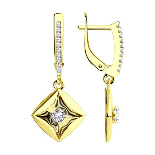 Серьги Diamant 53-121-01077-1 3,75гр. купить,NaN