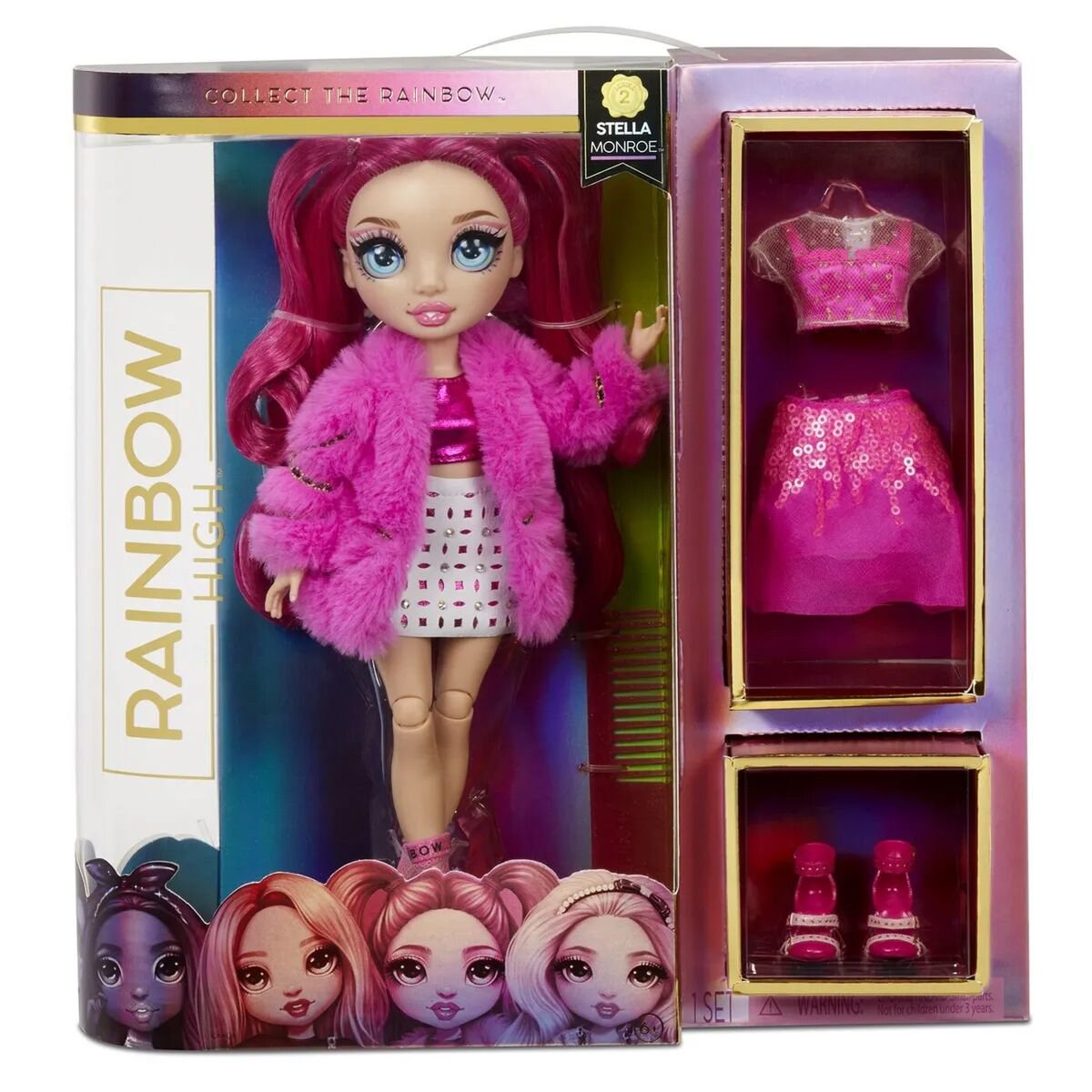 Кукла Poopsie Rainbow High Fashion Doll-Fuchsia 26см купить,NaN