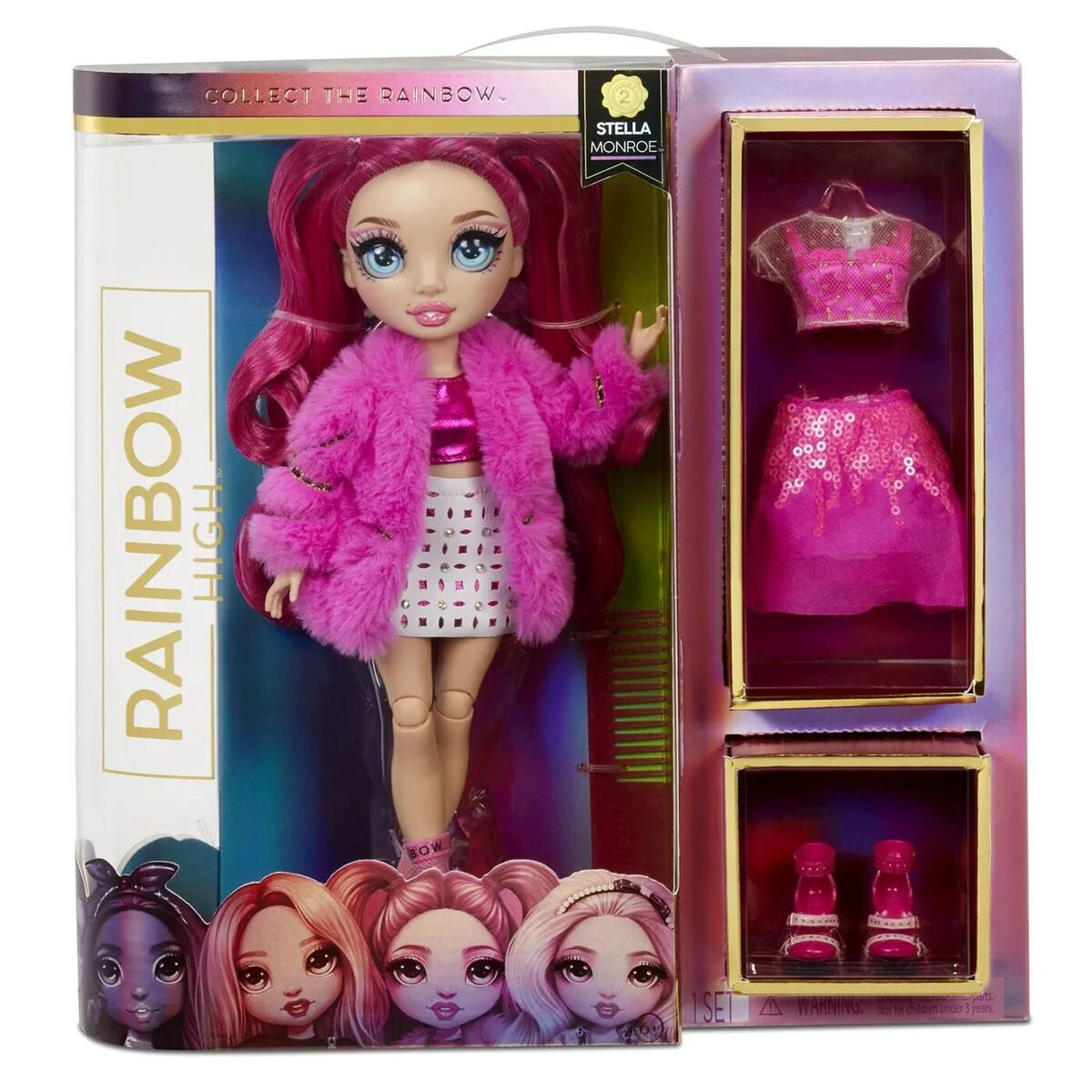 Кукла Poopsie Rainbow High Fashion Doll-Fuchsia 26см купить,NaN