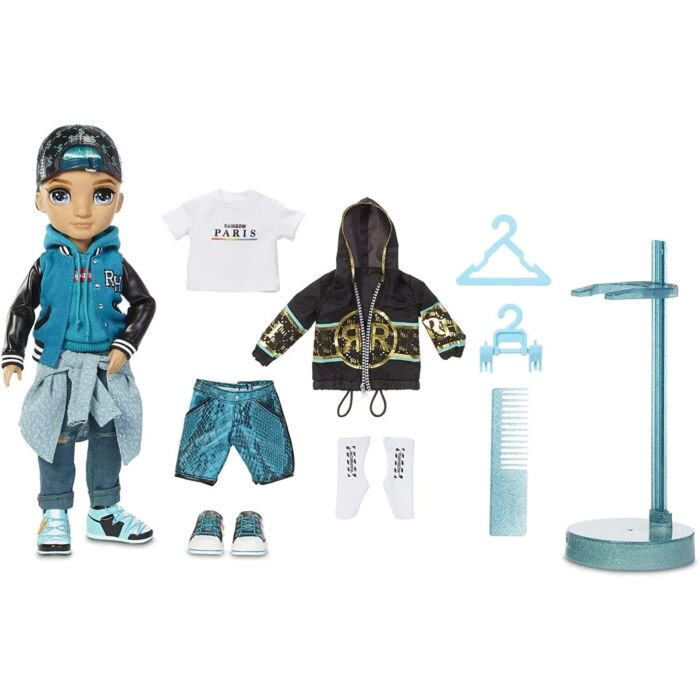 Кукла Poopsie Rainbow High  Fashion Doll-Teal Boy Мальчик 26см купить,NaN