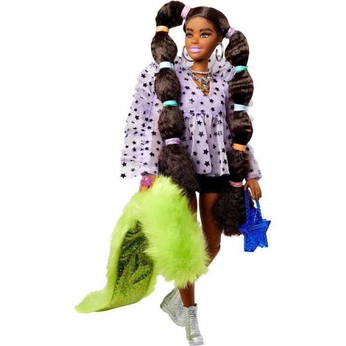 Кукла  Barbie Extra  с переплетенными резинками хвостиками GXF100 купить,NaN