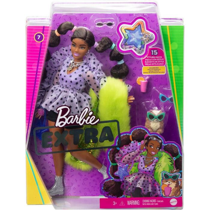 Кукла  Barbie Extra  с переплетенными резинками хвостиками GXF100 купить,NaN
