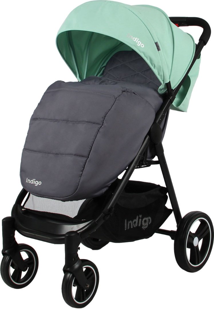 Коляска прогулочная Indigo Assana SAG020 Grey/Green купить,NaN