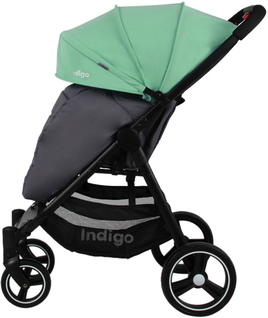 Коляска прогулочная Indigo Assana SAG020 Grey/Green купить,NaN