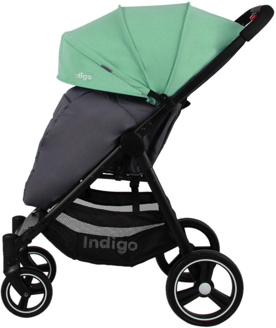 Коляска прогулочная Indigo Assana SAG020 Grey/Green купить,NaN