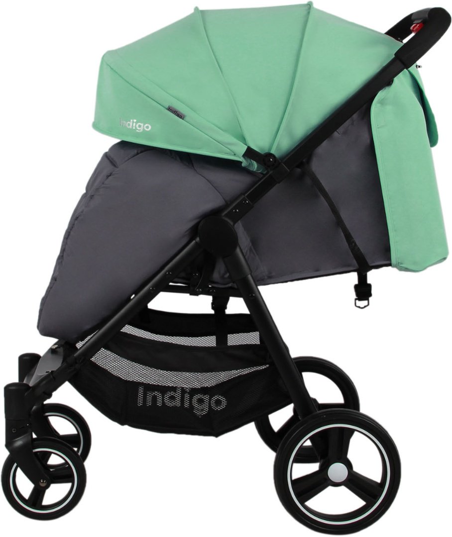 Коляска прогулочная Indigo Assana SAG020 Grey/Green купить,NaN