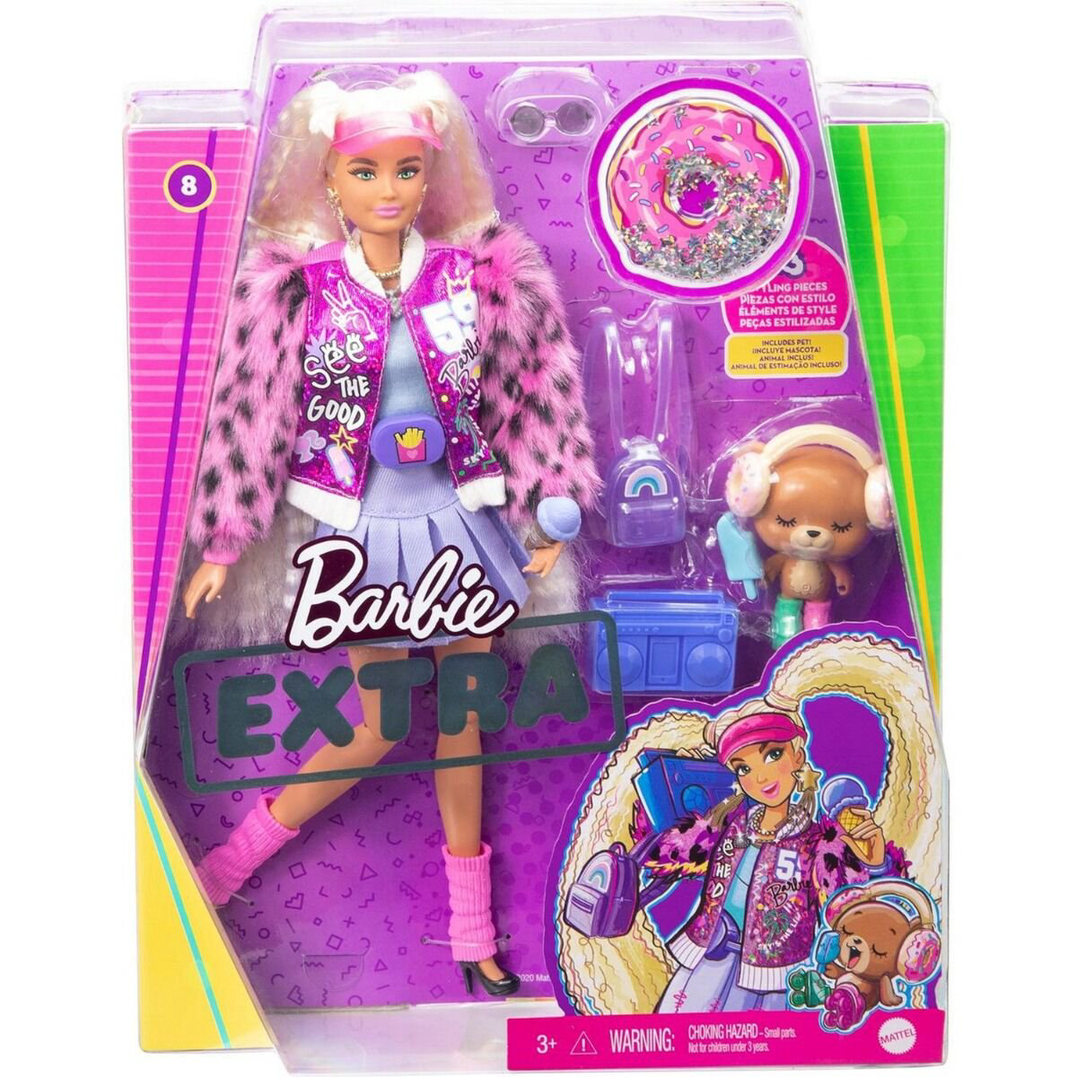 Кукла  Barbie Extra блондинка с хвостиками  GYJ770 купить,NaN