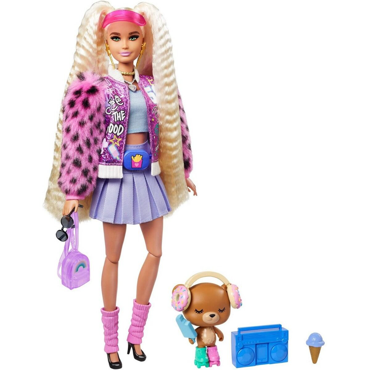 Кукла  Barbie Extra блондинка с хвостиками  GYJ770 купить,NaN