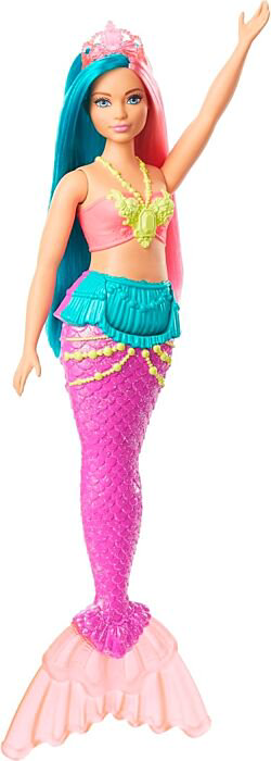 Кукла  Barbie   Дримтопия Русалочка  в розово-желтом топе купить,NaN