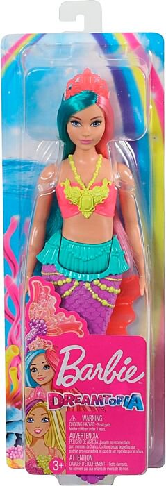 Кукла  Barbie   Дримтопия Русалочка  в розово-желтом топе купить,NaN