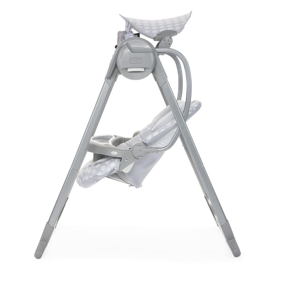 Кресло-качалка Chicco Polly Swing Up Leaf  серое купить,NaN
