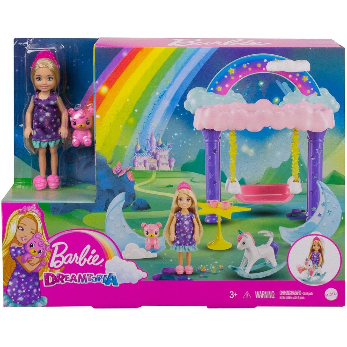 Игровой набор Barbie Челси с питомцем  в сиреневом платье купить,NaN