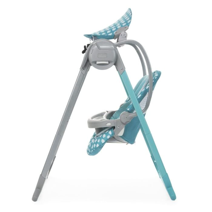 Кресло-качалка Chicco Polly Swing Up бирюзовое купить,NaN