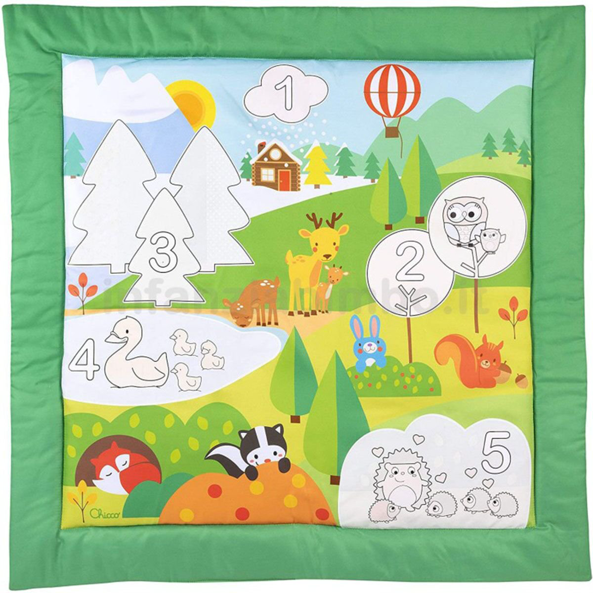 Коврик игровой Chicco Colour mat 2м+ купить,NaN