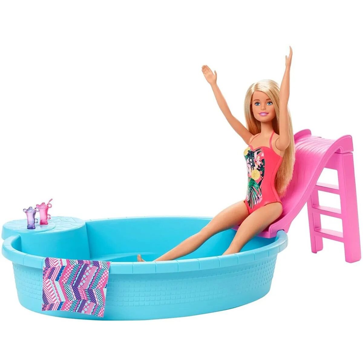 Игровой набор Barbie  Гламурный бассейн с горкой купить,NaN