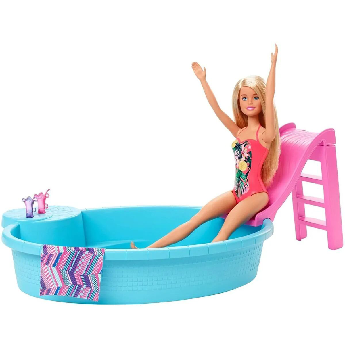 Игровой набор Barbie  Гламурный бассейн с горкой купить,NaN