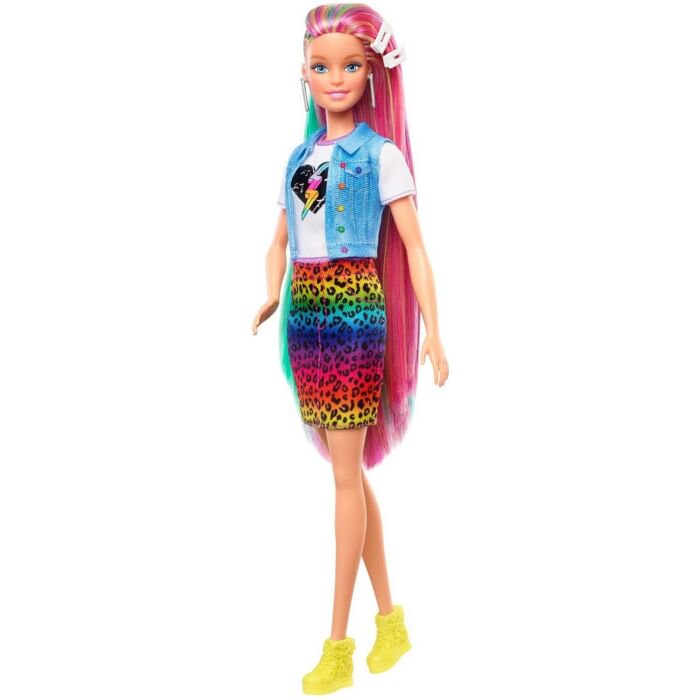 Кукла  Barbie  с разноцветными волосами GRN810 30 см купить,NaN