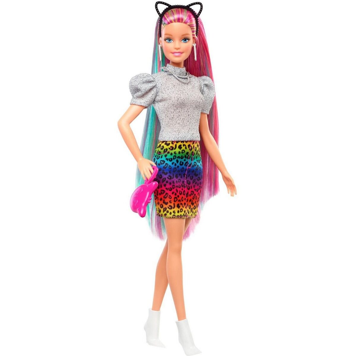 Кукла  Barbie  с разноцветными волосами GRN810 30 см купить,NaN