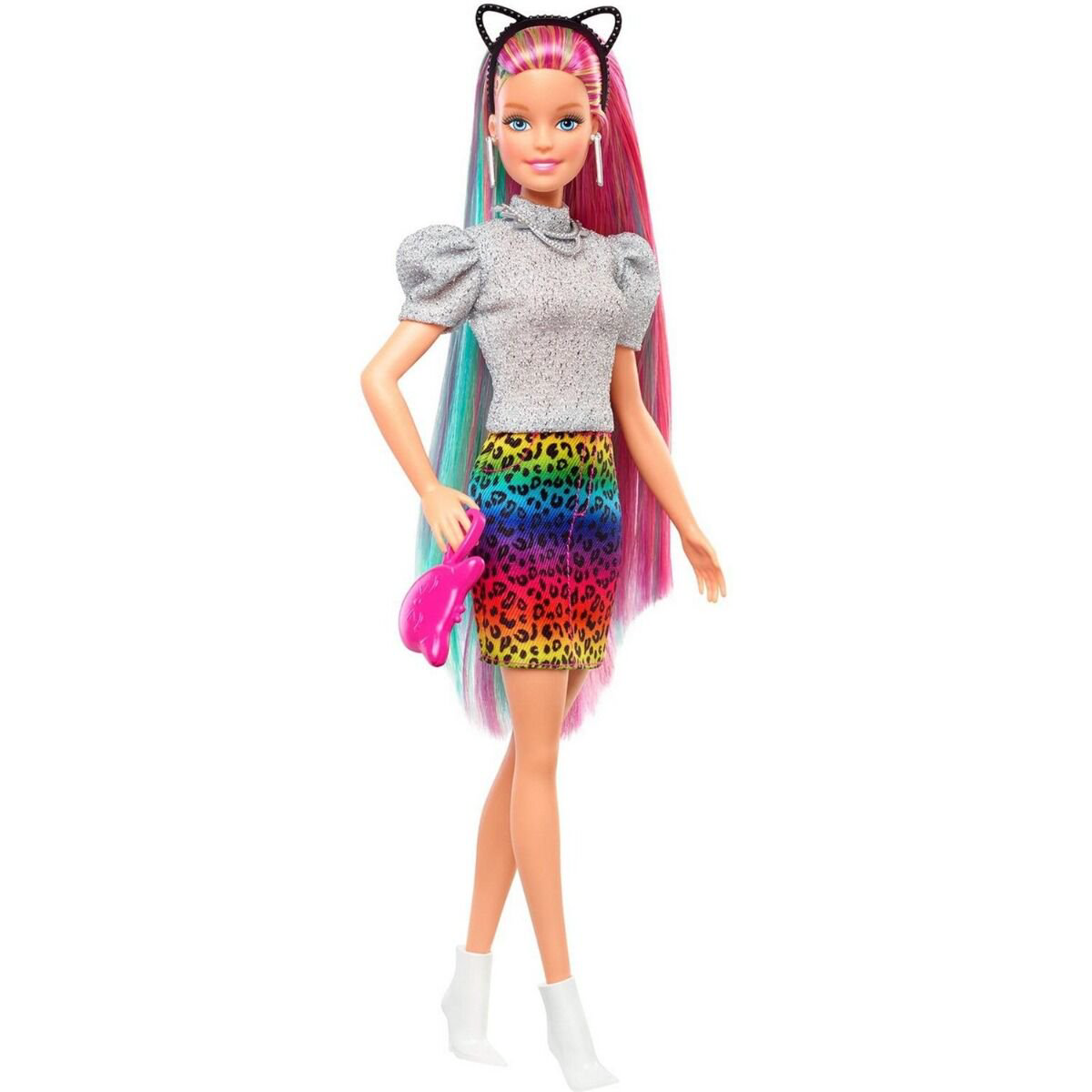 Кукла  Barbie  с разноцветными волосами GRN810 30 см купить,NaN