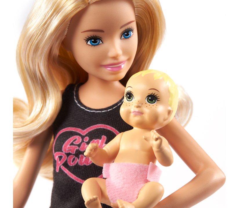 Кукла  Barbie Няня в розовой юбке купить,NaN
