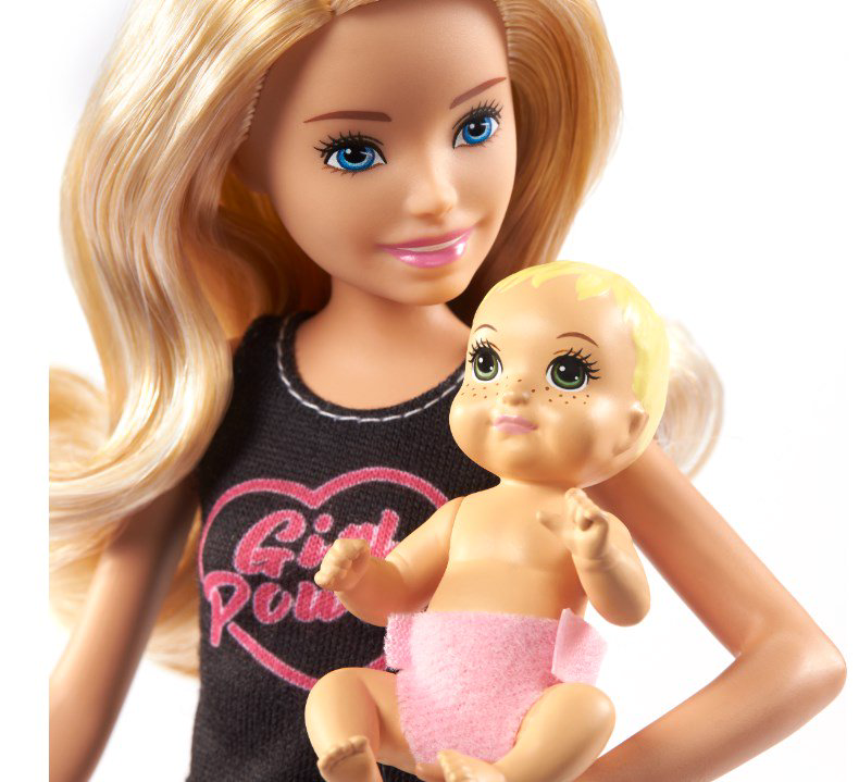 Кукла  Barbie Няня в розовой юбке купить,NaN