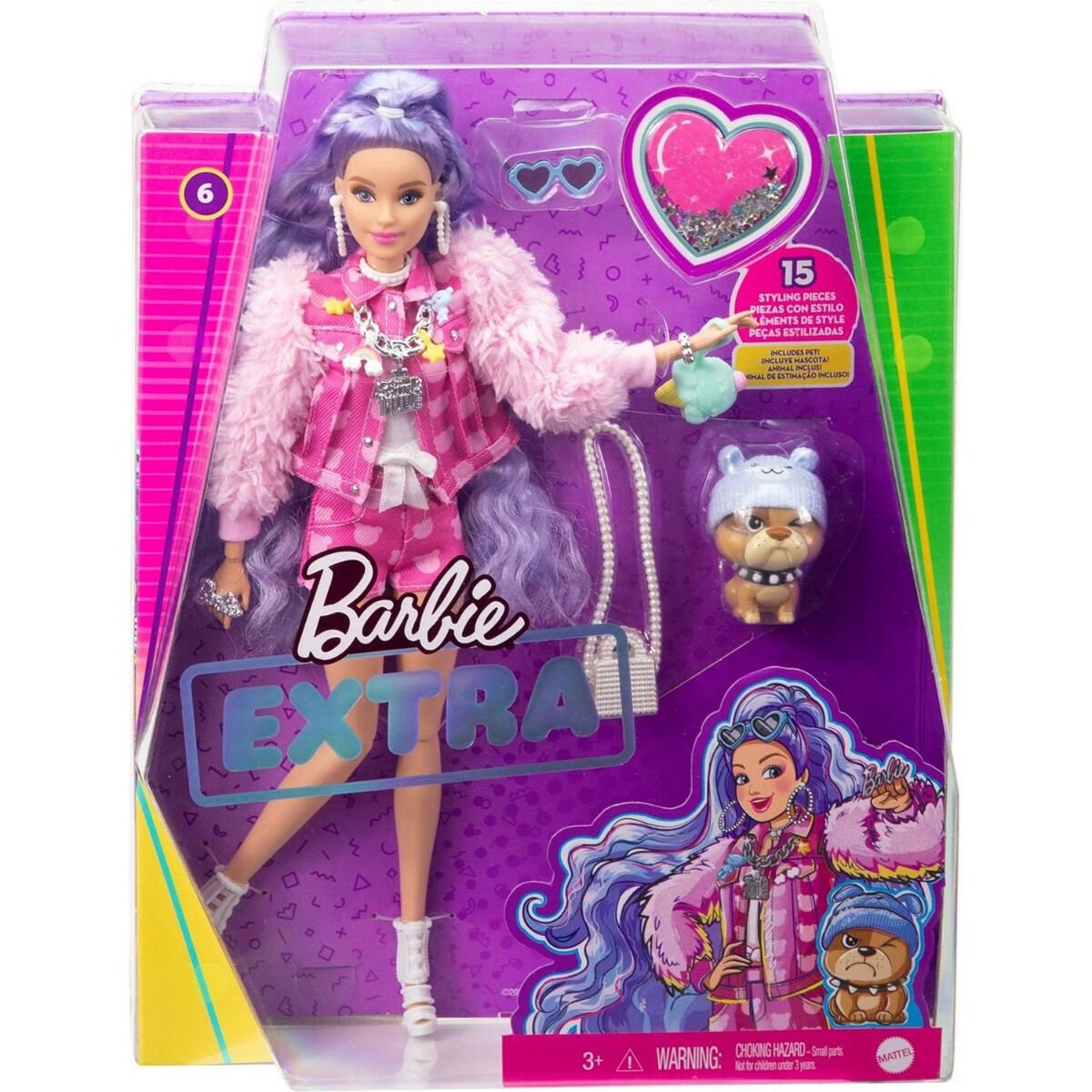 Кукла  Barbie  Extra Милли с сиреневыми волосами GXF080 купить,NaN