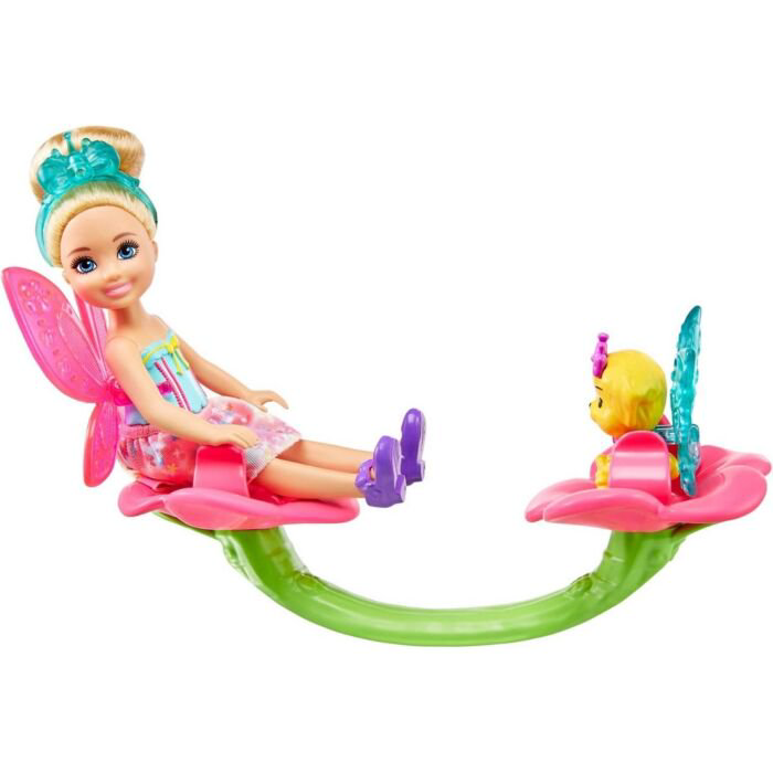 Игровой набор Barbie Челси с розовыми крыльями и с питомцем    купить,NaN