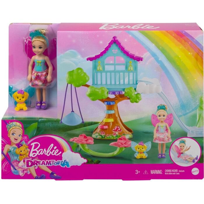 Игровой набор Barbie Челси с розовыми крыльями и с питомцем    купить,NaN