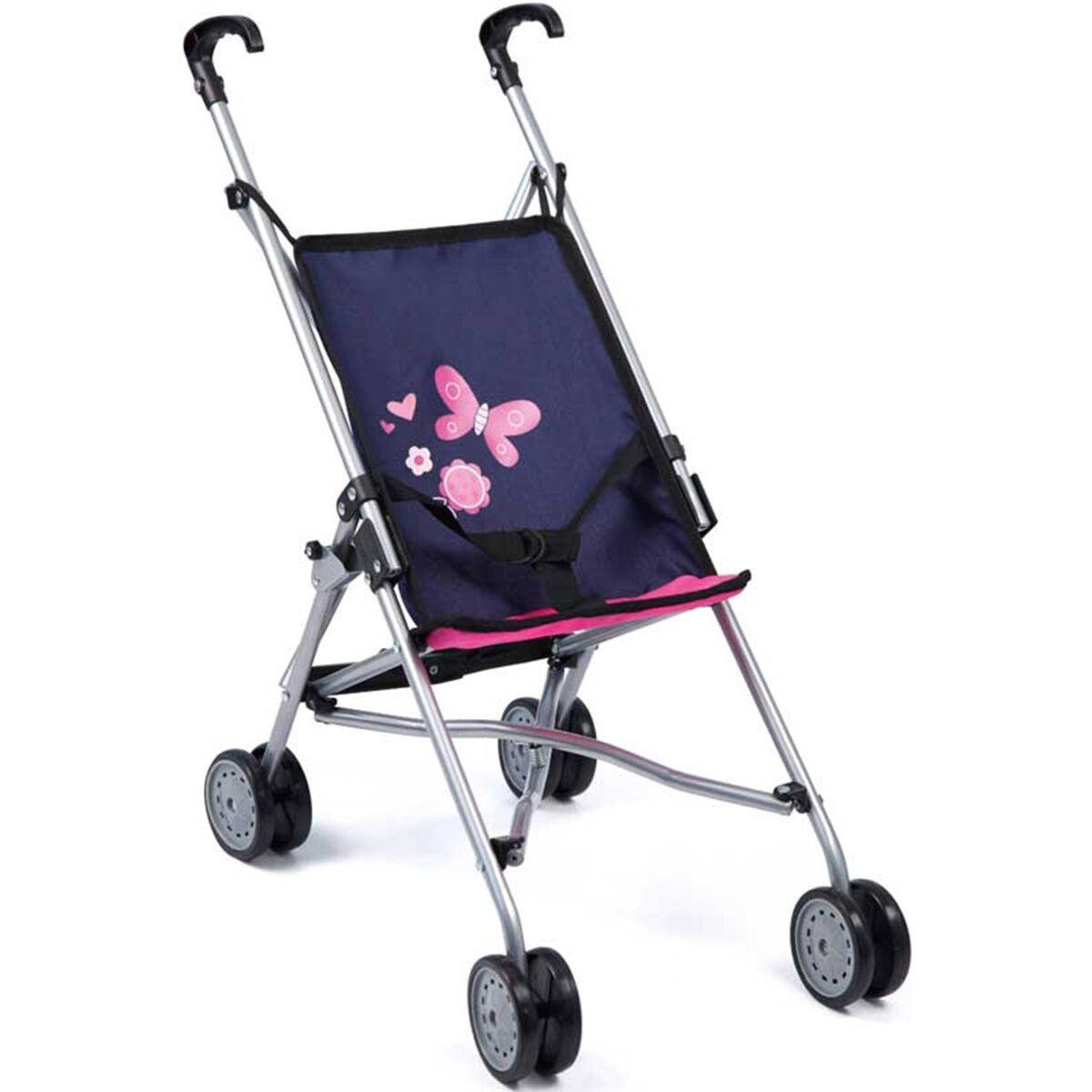 Коляска для куклы Bayer Dolls Buggy синий-розовый купить,NaN