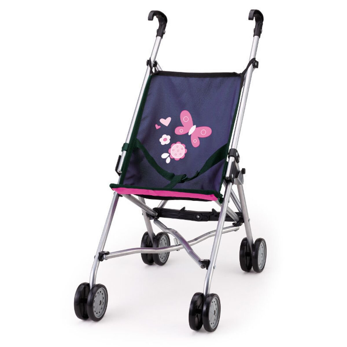 Коляска для куклы Bayer Dolls Buggy синий-розовый купить,NaN