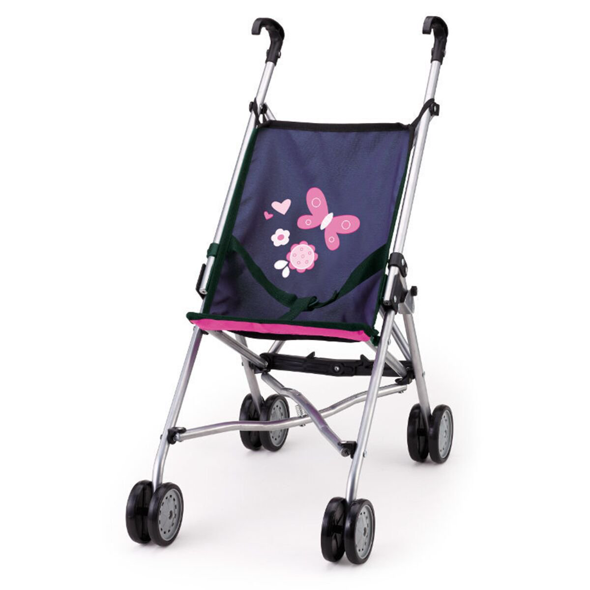 Коляска для куклы Bayer Dolls Buggy синий-розовый купить,NaN