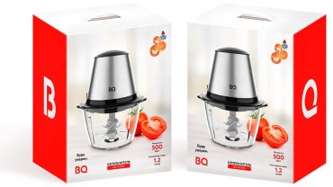 Кухонный измельчитель BQ CH1005 серебристый купить,NaN