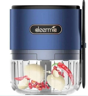 Кухонный измельчитель Deerma DEM-JS100 синий купить,NaN