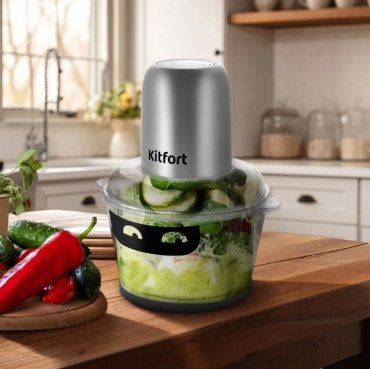 Кухонный измельчитель Kitfort КТ-3518 стальной - ForteMarket Кухонный измельчитель Kitfort КТ-3518 стальной купить,0