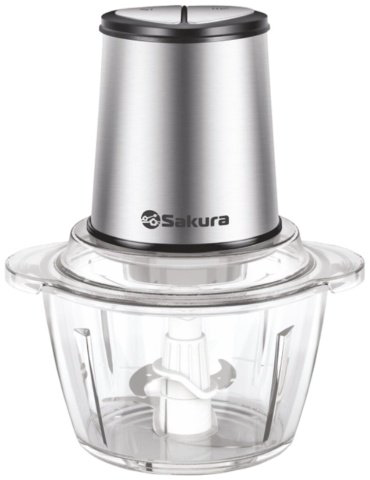 Кухонный измельчитель Sakura SA-6244BS серебристый купить,NaN