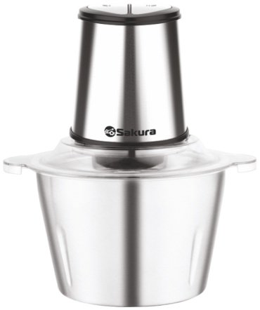 Кухонный измельчитель Sakura SA-6246BS серебристый