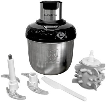 Кухонный измельчитель LumaBella LB-56005 черный, серебристый - ForteMarket Кухонный измельчитель LumaBella LB-56005 черный, серебристый купить,0