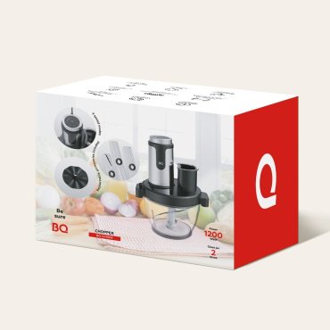Кухонный измельчитель BQ CH1009 черный, стальной купить,NaN