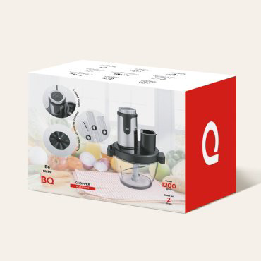 Кухонный измельчитель BQ CH1009 черный, стальной купить,NaN