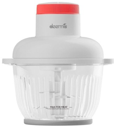 Кухонный измельчитель Deerma DEM-JR10W белый, оранжевый купить,NaN