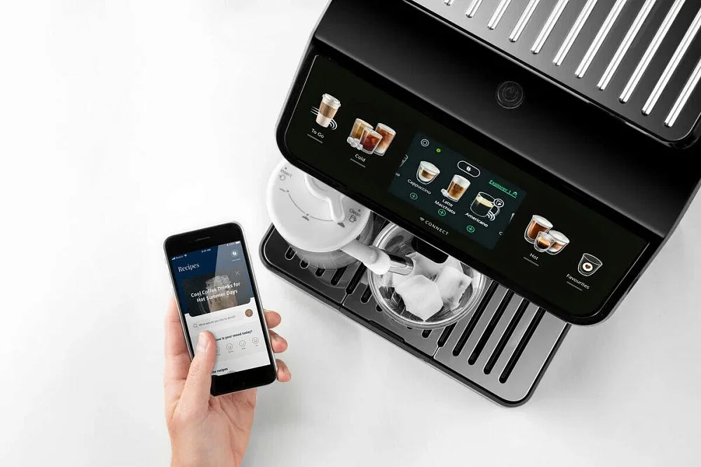 Кофемашина DeLonghi ECAM450.86.T серебристая - ForteMarket Кофемашина DeLonghi ECAM450.86.T серебристая купить,0
