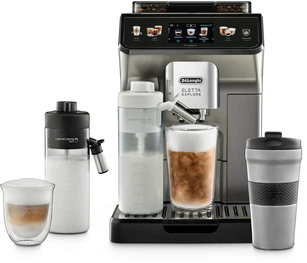 Кофемашина DeLonghi ECAM450.86.T серебристая